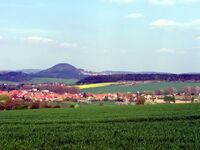 Abbildung 5: Blick auf den Rusteberg von der thüringisch-hessischen Landesgrenze